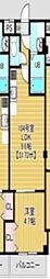 Charmant Maison 1LDKの間取図画像