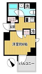 SHOKEN Residence横浜鶴見IV 3階1Kの間取り