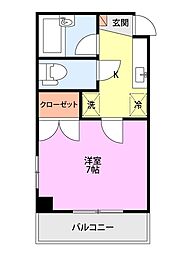 間取図画像 1K