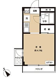 メゾン成増2 ワンルームの間取図画像