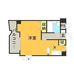 メゾン・ド・ファシル ワンルームの間取図画像
