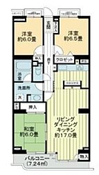 ライオンズガーデン町田 3LDKの間取図画像