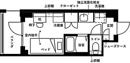キャンパスヴィレッジ生田 ワンルームの間取図画像