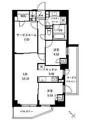 ザ・ケンジントン・レジデンスときわ台 3階2SLDKの間取り