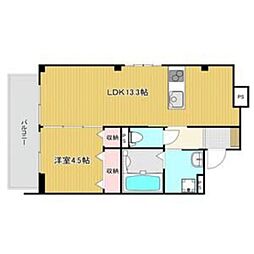 阪神本線 鳴尾・武庫川女子大前駅 徒歩8分の賃貸マンション 2階1LDKの間取り