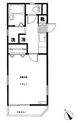 ソレーユ小路 1Kの間取図画像