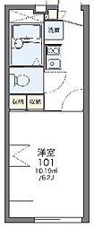 レオパレスさくら 1Kの間取図画像
