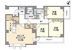 ステラメゾン碑文谷 3LDKの間取図画像