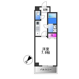 ルミエール八尾駅前 1Kの間取図画像
