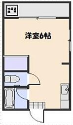 ハイツトニカ ワンルームの間取図画像