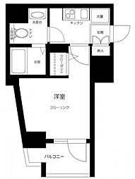 エクセリア上石神井 12階1Kの間取り