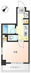 PRESTIGE東長崎 1Kの間取図画像