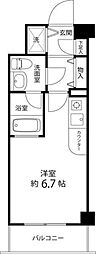 サンセール与野本町 ワンルームの間取図画像