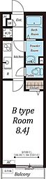リブリ・柏町 1Kの間取図画像