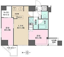 プライムアーバン西日暮里フロント 2階2LDKの間取り