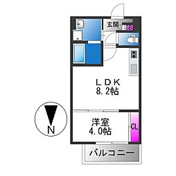Tio Ruhe 1LDKの間取図画像