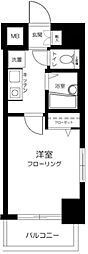 東京メトロ千代田線 代々木公園駅 徒歩4分の賃貸マンション 3階1Kの間取り