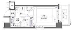 ZOOM両国 1Kの間取図画像