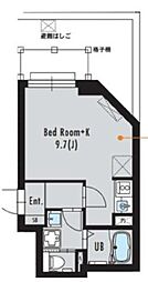 ルオーレ大塚 ワンルームの間取図画像
