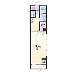 聖・ソレイユビル 3階1Kの間取り