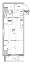 アーバンパーク三ノ輪2 12階1LDKの間取り