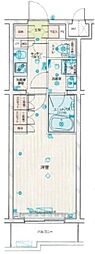 ルーブル武蔵中原参番館 1階1Kの間取り