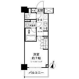 JPnoie亀戸 1Kの間取図画像