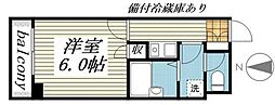 秋葉原アークビル 1Kの間取図画像