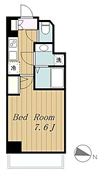 ＢＰＲレジデンス町田 14階1Kの間取り