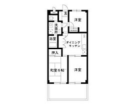 フォーレスト関 3DKの間取図画像