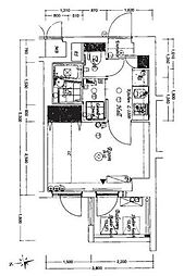 ガーラ・シティ蒲田南 1Kの間取図画像