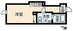 フィオーレ蒲田 ワンルームの間取図画像