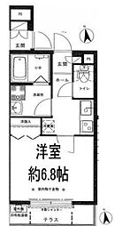 リーヴェル日暮里プレミオ 1階1Kの間取り