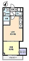 Regulus緑が丘 1LDKの間取図画像