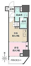 ルフォンプログレ元浅草マークス 1DKの間取図画像