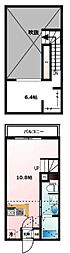 松戸市新松戸7丁目アパート ワンルームの間取図画像