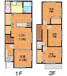 竪台テラス1 4LDKの間取り