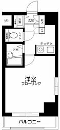 ルーブル中野南台 1Kの間取図画像