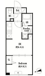 プライマル大塚 4階1DKの間取り