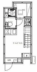 大島三丁目戸建 1DKの間取り