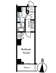 スパシエグランス練馬武蔵関 1Kの間取図画像