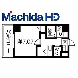 エヌエムキャトフヴァンヌフ 1階1Kの間取り