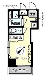 TOP南大塚5 ワンルームの間取図画像