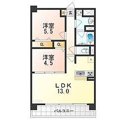間取図画像 2LDK