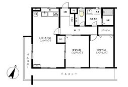 メゾン・ソレイユ 2LDKの間取図画像