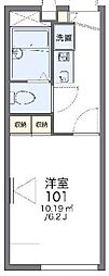 レオパレスアイリスコート 1Kの間取図画像
