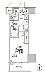 ソライエアイル草加 1Kの間取図画像