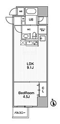 URBANFLATSIkebukuroPremium 1LDKの間取図画像