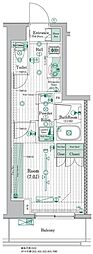 ブライズ高円寺 1Kの間取図画像