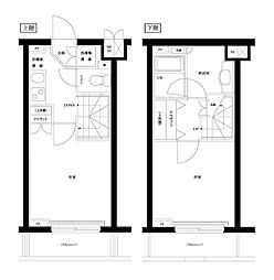 ルーブル高円寺参番館 1階2Kの間取り